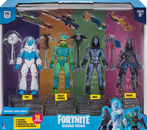 Best Buy Jazwares Fortnite Squad Mode 4 Figure Pack Fnt0109