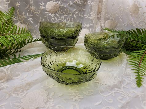 Vintage Rare Seneca Driftwood Serving Bowl And Set Of 6 Dessert Salad Bowls Etsy