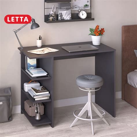 Письменный стол LETTA Письменный стол_L14030_Letta_Графит, 100х50х76 см ...