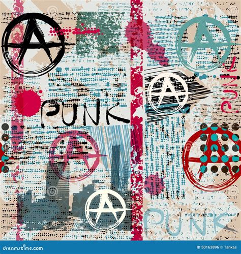 Grunge Newspaper with Word Punk Stock Vector - Illustration of ...