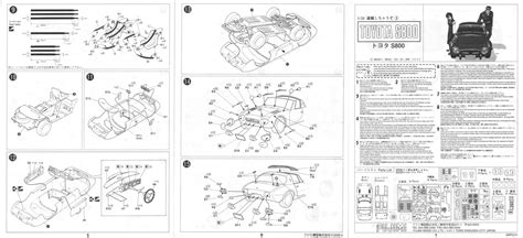 Photo Toyota S800 Fujimi Instructions Sheet Side 2 Fujimi Toyota