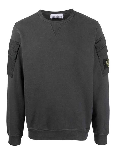 Crew Necks Stone Island Compass Patch Crew Neck Sweatshirt