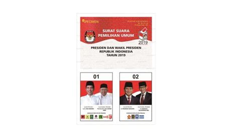 Ada Berapa Surat Suara Di Pemilu 2019 Ini Contoh Surat Suara Pilpres Dpr Dpd Dan Dprd