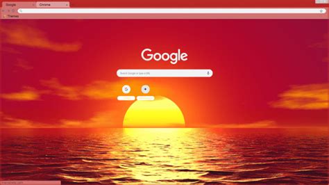 Sunset Chrome Theme ThemeBeta