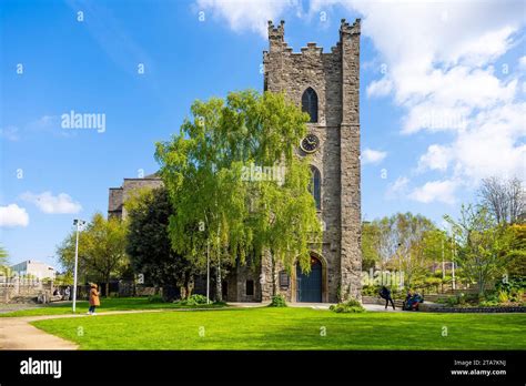 Façade Of St Audoens Church Founded In The 12th Century Dublin City