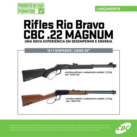 ALFA ARMERIA RIFLE CBC RIO BRAVO 22M MAGNUM MADEIRA