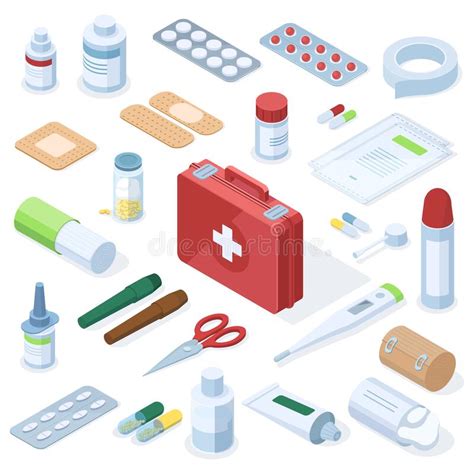 Isometric Medical Diagnostic Hospital Health Care Equipment Medical