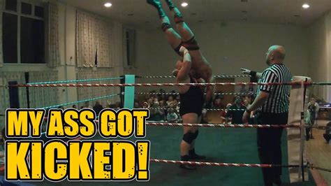 I GOT MY ASS KICKED Wrestling Match Highlights YouTube