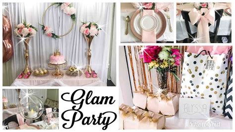 Pink And Gold Glam Birthday Party Youtube