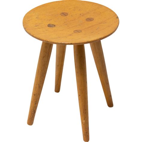 Tabouret vintage en bois de hêtre par Úluv Tchécoslovaquie 1960