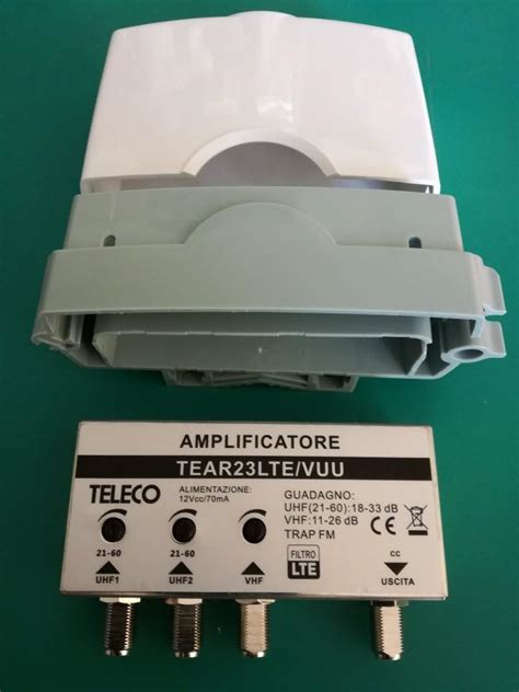 Amplificatore Per Antenna Tv Ingressi Uhf Db Ingresso Vhf Db