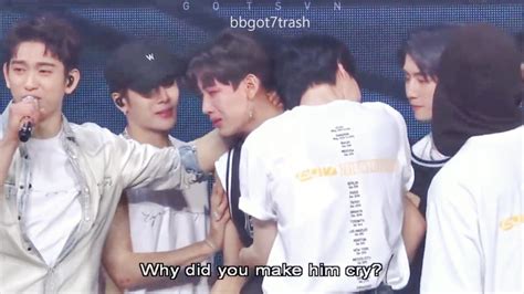 Got7 Crying While Saying Goodbye Youtube