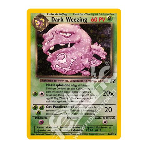 014 082 Dark Weezing Holo Unlimited IT MINT Federicstore