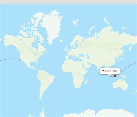 All Flight Routes From Jakarta To Morowali Cgk To Mws Flight Routes