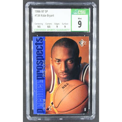 Kobe Bryant Sp Rc Csg Pristine Auction