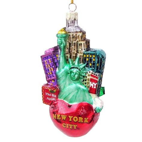 New York City Glass Cityscape Ornament - Christmas and City