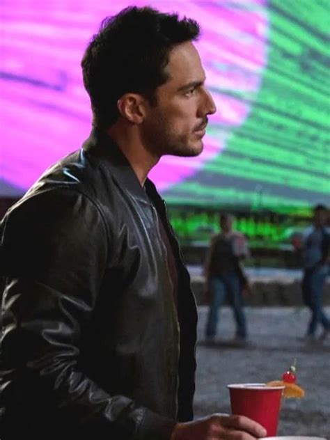 Roswell New Mexico S04 Michael Trevino Bomber Leather Jacket