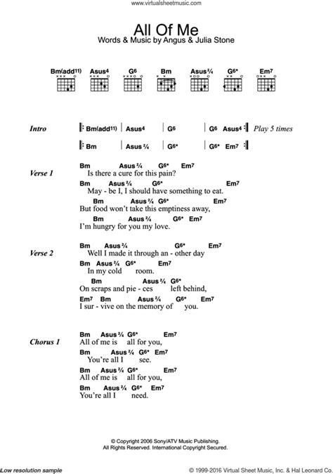 Guitar Chords For Above All