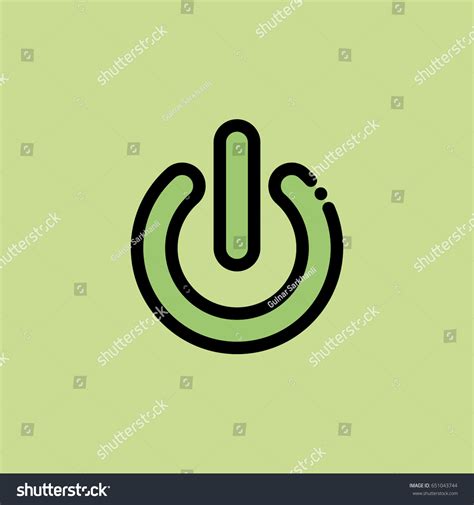 Power Button Icon Stock Vector Royalty Free 651043744 Shutterstock