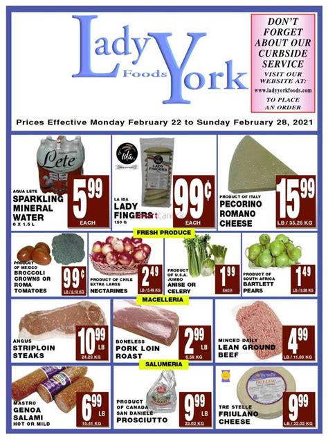 Lady York Foods Flyer February To