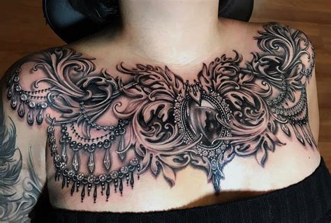 300 Beautiful Chest Tattoos For Women 2022 Girly Designs Piece