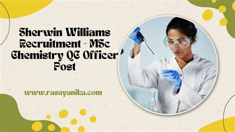 Sherwin Williams Recruitment Msc Chemistry Qc Officer Post