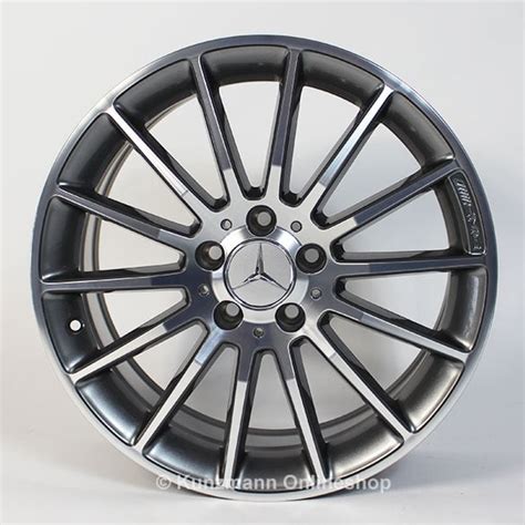 AMG 18 Inch Rim Set CLA W117 Multispoke Rims Himalaya Grey