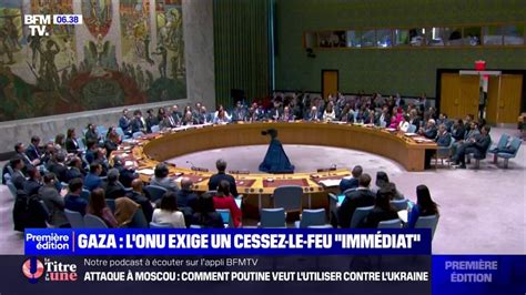 Gaza pour la première fois le Conseil de sécurité de l ONU vote pour