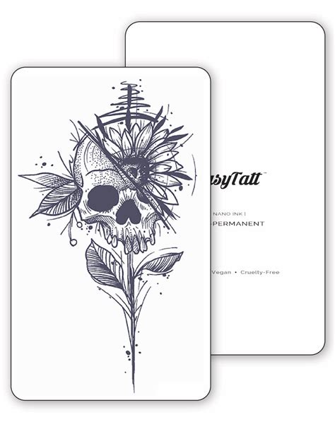 Death Flower Semi-Permanent Tattoo | EasyTatt™