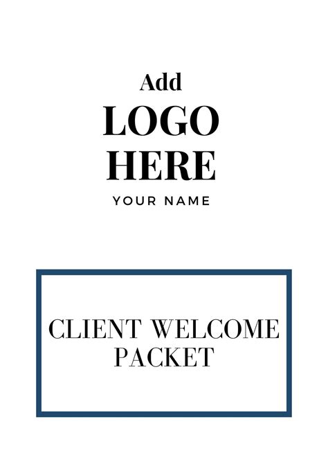 Client Welcome Package Canva Editable Template Pml Exclusive