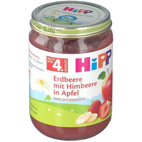 Hipp Erdbeere Mit Himbeere In Apfel Ab Dem 5 Monat 190 G Shop Apotheke