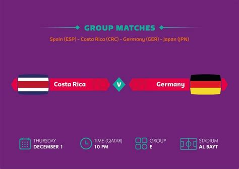 Copa Mundial De F Tbol Qatar Calendario De Partidos De Costa