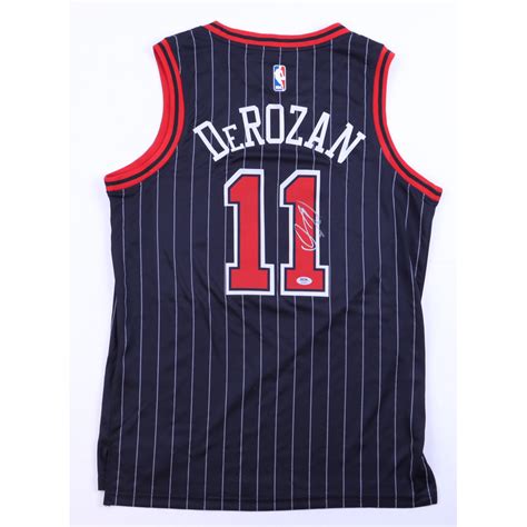 Demar Derozan Signed Bulls Jersey Psa Pristine Auction