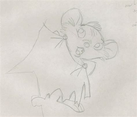 Don Bluth The Secret Of Nimh Prod Drawing Cel 1982 Cynthia Brisby 94