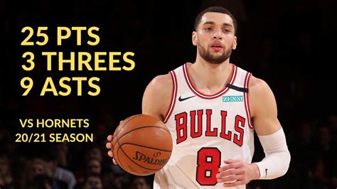 Zach LaVine 25 Pts 3 Threes 9 Asts 6 Rebs Highlights Vs Charlotte