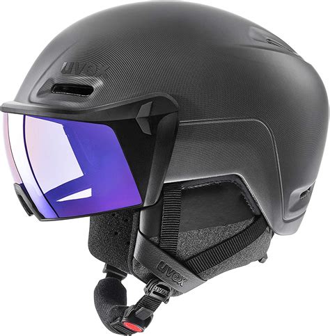 Uvex Hlmt Vario Visier Skihelm Black Mat Sportkopf Helme Brillen