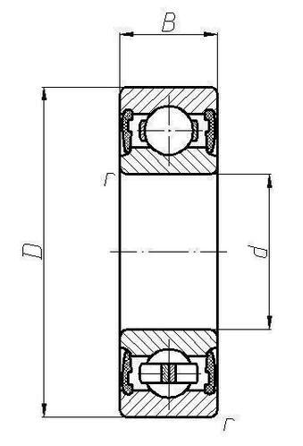 Купить Подшипник 180217 (6217 2RS) АПП, размеры 85*150*28, цена 399.84 ...