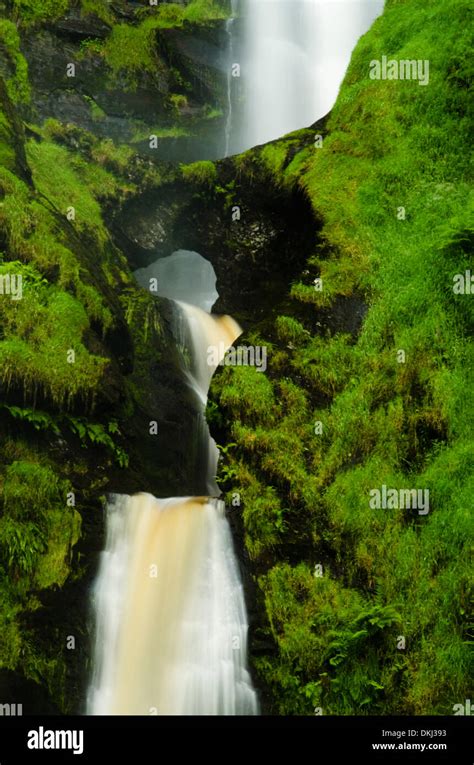 Pistyll Rhaeadr waterfall, Powys Stock Photo - Alamy