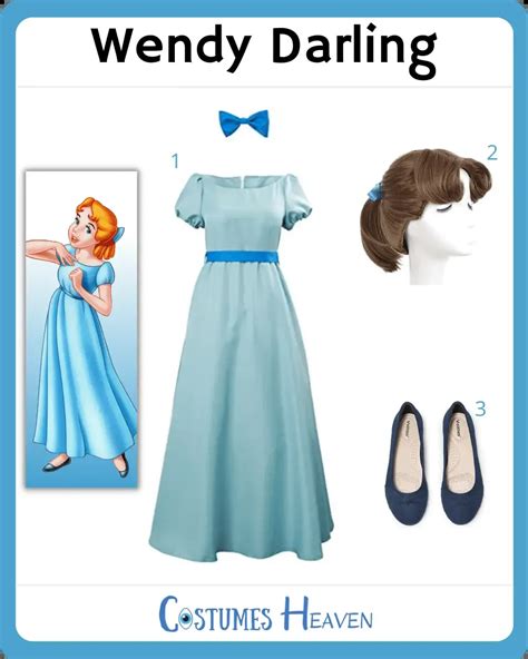 Wendy Darling Costume For Cosplay And Halloween 2024