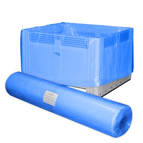 Food Grade Bin Liner 1220 1220 X 2400mm X 100um Blue Highgate Group