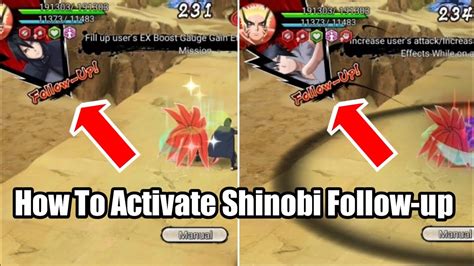 NxB NV How To Activate Shinobi Follow Up Jutsu Naruto X Boruto Ninja