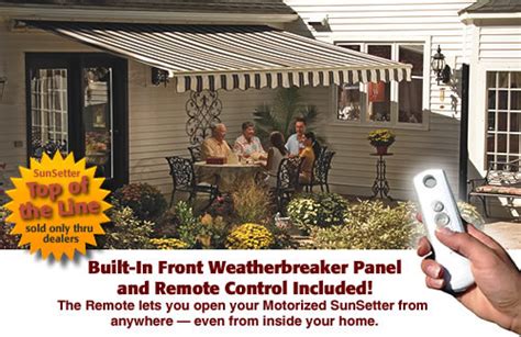 Northeast Awning And Window Co Sunsetter Motorized Patio Awning Pro And Pro Xl