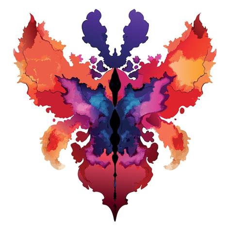 Premium Vector Abstract Paint Watercolor Inkblot Rorschach Test