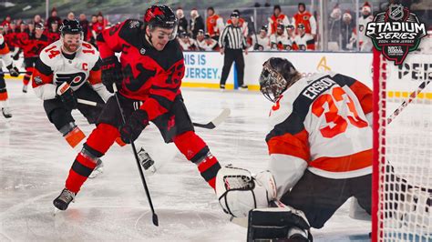 Hischier Delivers Complete Performance For Devils In Stadium Series