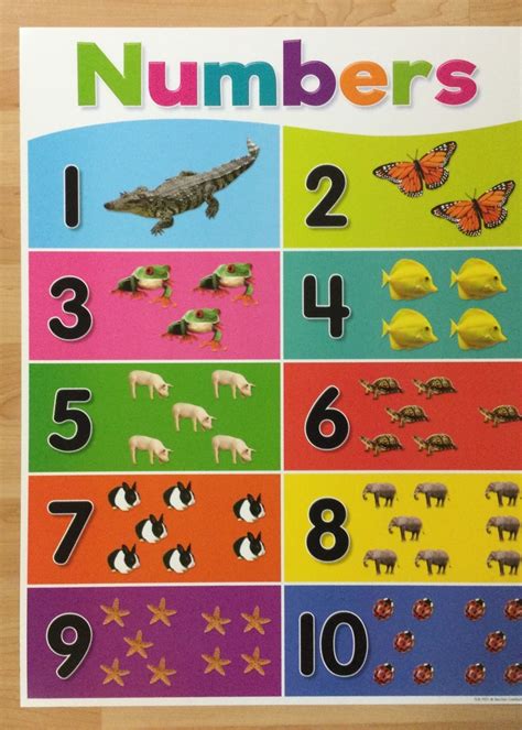 Number Chart with Animals Number Chart with Animals - School Spot