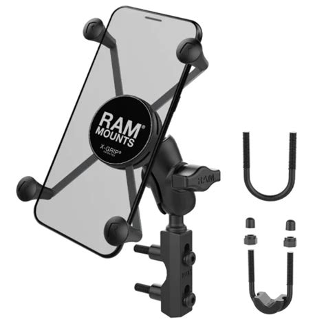 Ram Mounts Duży uchwyt X Grip do smartfona montowany do kierownicy lub