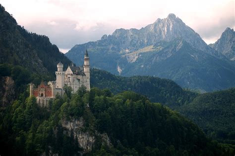 4K 5K 6K Germany Castles Neuschwanstein Bavaria Tower HD