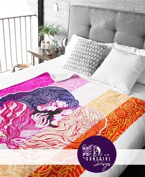 Sunset Lesbian Flag Blanket Lgbtq Pride Month Gifts Lesbian Etsy