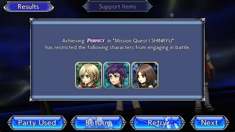 Dffoo Mission Quest Crystal Room Support Campaign Stage Ace