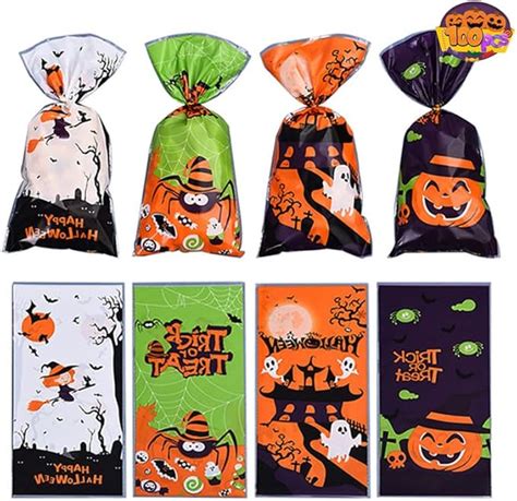 Bolsas De Dulces De Halloween Piezas Bolsas De Regalo Para